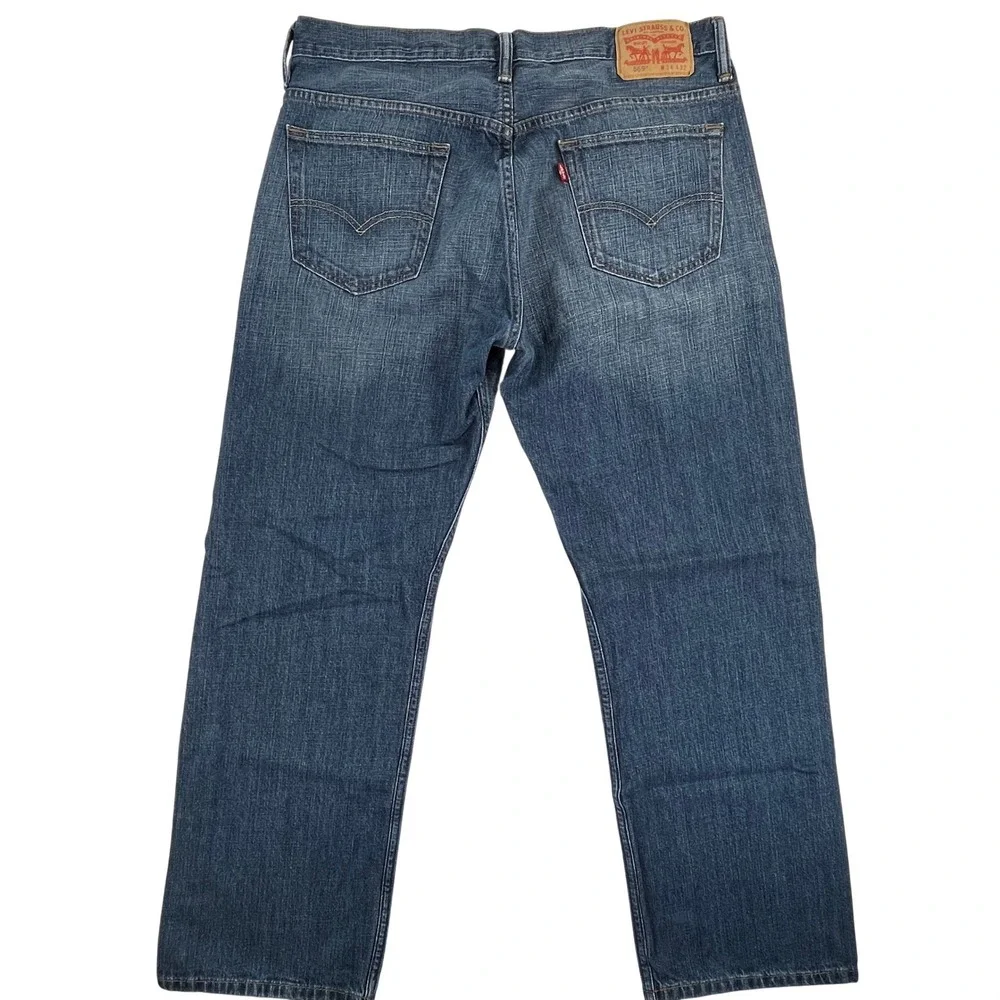 Levis 569 Loose Straight Fit Jeans Mens 34x32 (34x30 meas) Blue Denim
